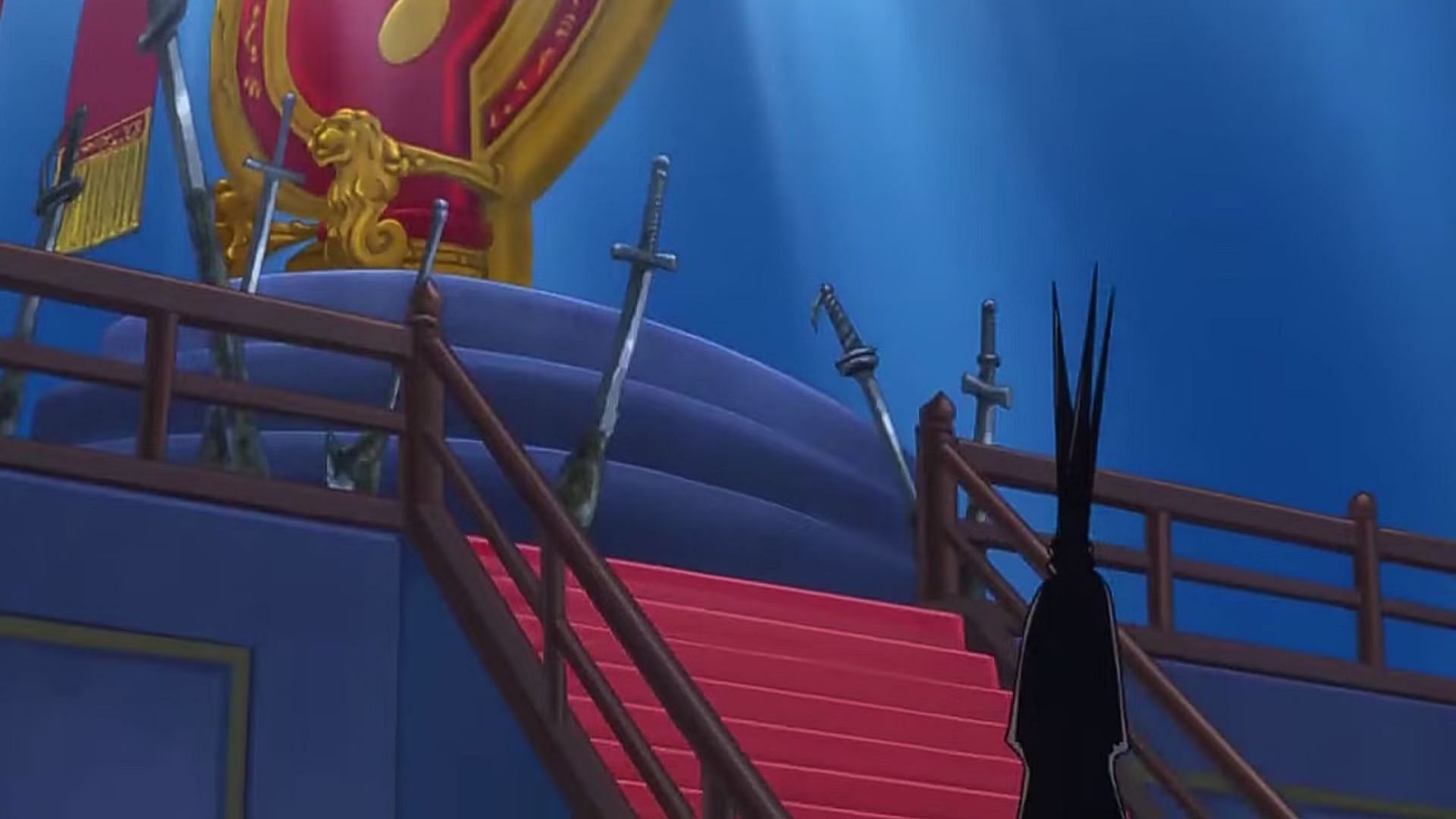 Saint Imu sits on the Empty Throne (Image via Toei Animation)